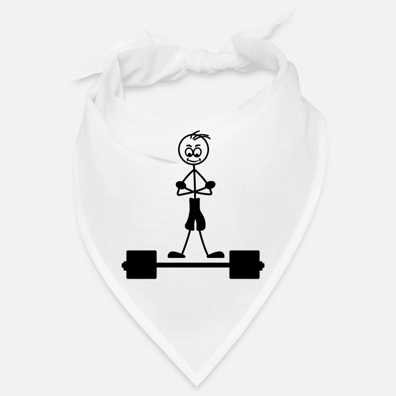 Weight training with hands over each other logo Bandana