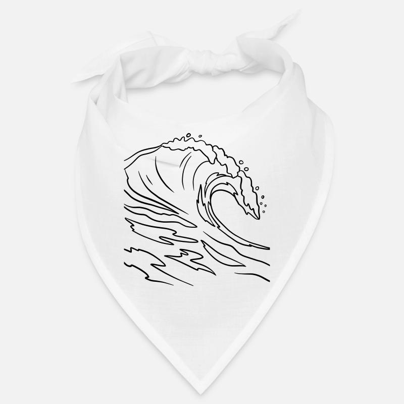 A wave vector black Bandana