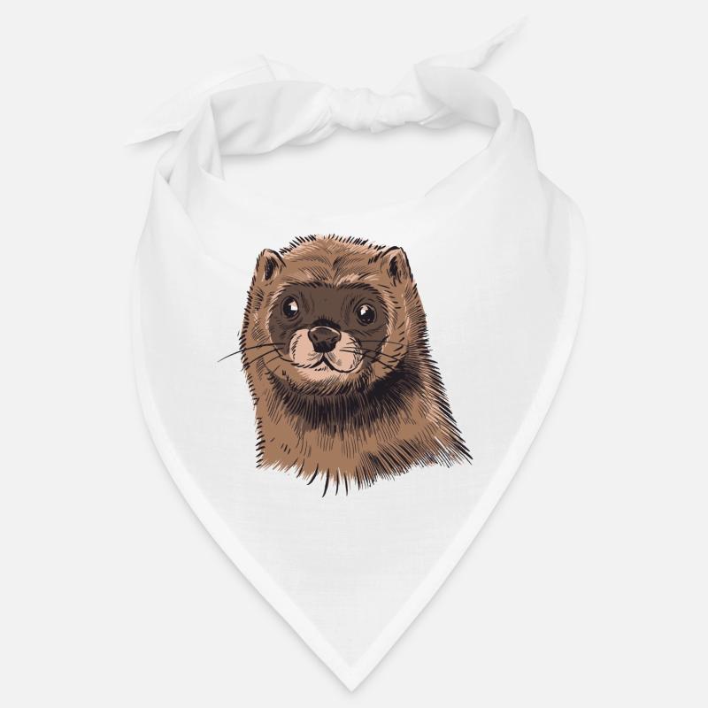 Nerz Frettchen Wiesel Geschenkidee Bandana