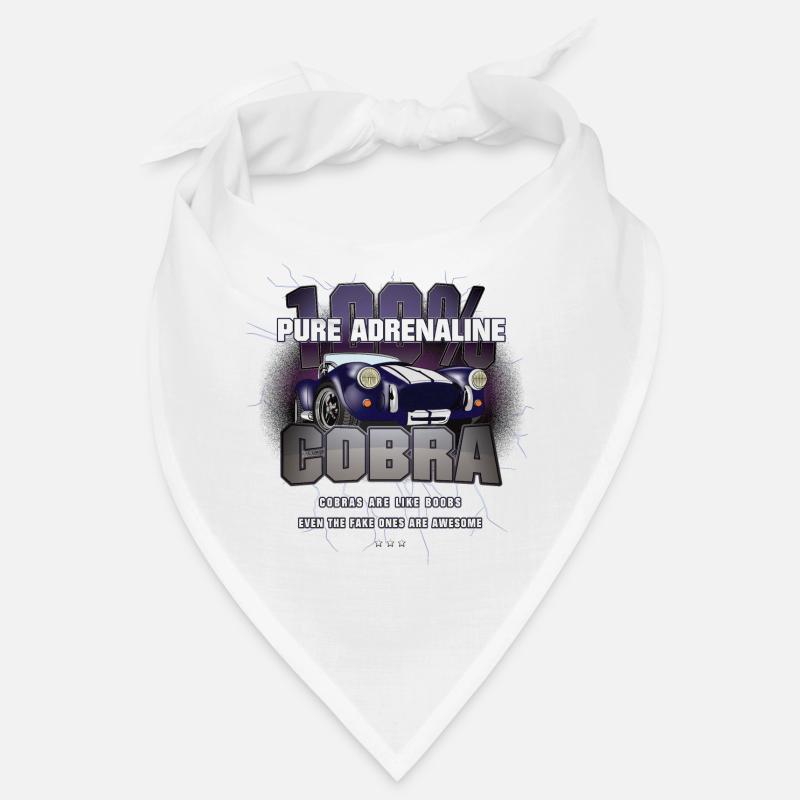 Pures Adrenalin AC Cobra american thunder Geschenk - Bandana - Weiß