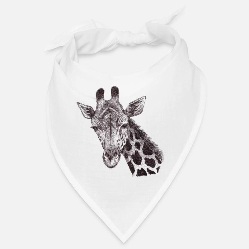 Giraffe head drawn Bandana