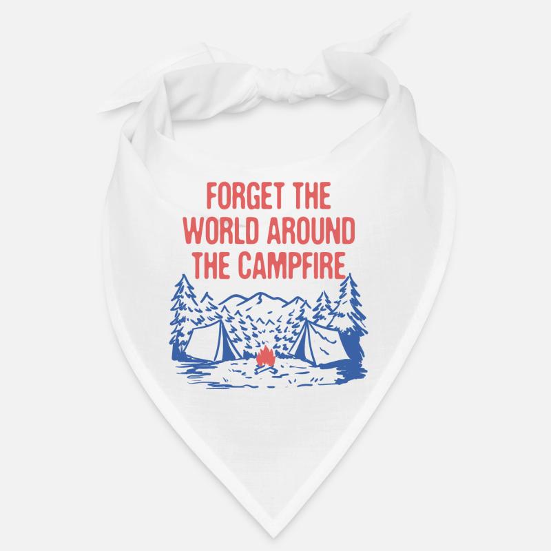 Monde autour du feu de camp Camping Dictons Camper Bandana