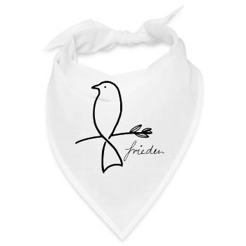 Frieden - Bandana - Weiß - Vorne