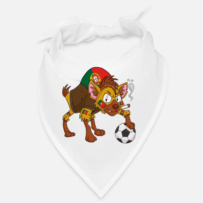Hyäne Fan Portugal - Bandana - Weiß
