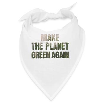 green planet - Bandana - Weiß - Vorne