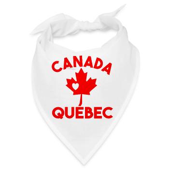 Kanada Québec - Bandana - Weiß - Vorne