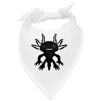 Finnish Goth Aesthetic Gothic Axolotl Goth - Bandana - Weiß - Vorne