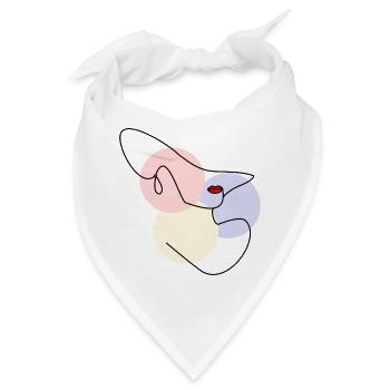 EHEFRAU. TOCHTER. JUGENDLICHER. FRAUENTAG - Bandana - Weiß - Vorne