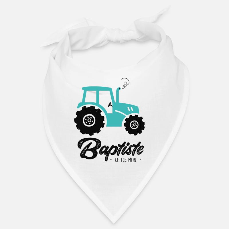 Baptiste first name baptist with tractor Bandana