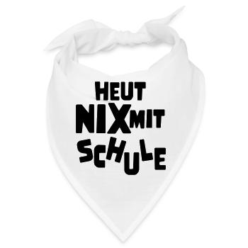 keine lust auf Schule - Bandana - Weiß - Vorne