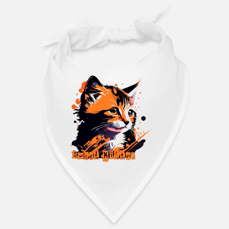 kleines Kätzchen, Katze getigert Bandana