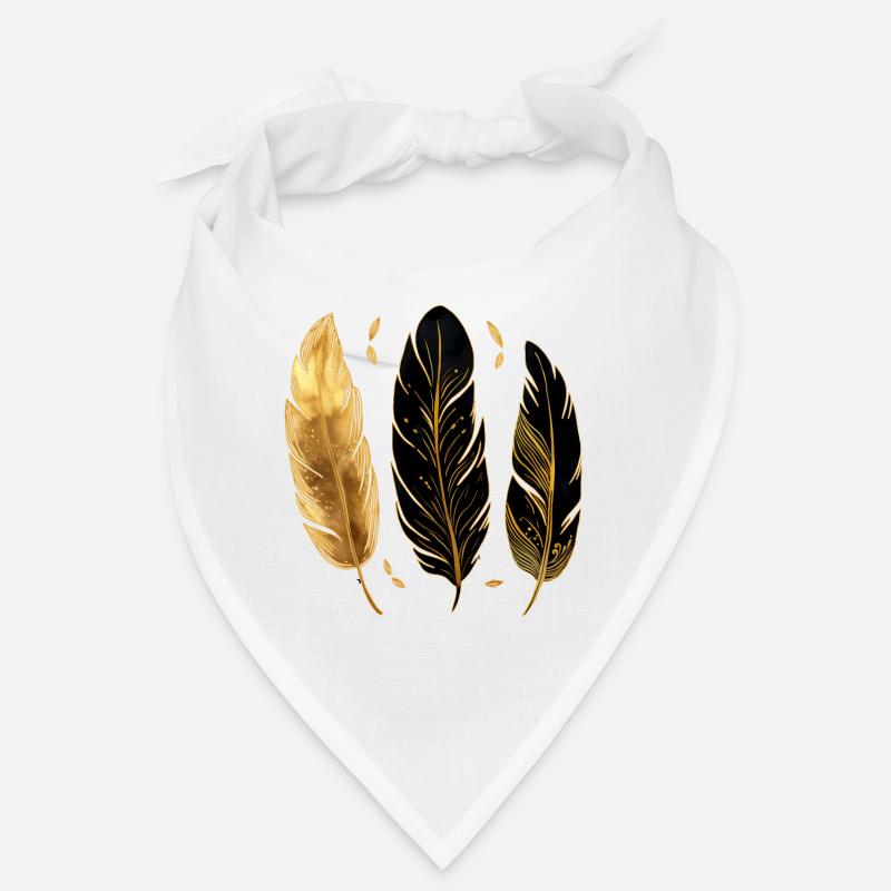 Plumes dorées Bandana