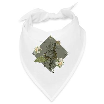 Einzigartige Fantasy-Vögel - Bandana - Weiß - Vorne