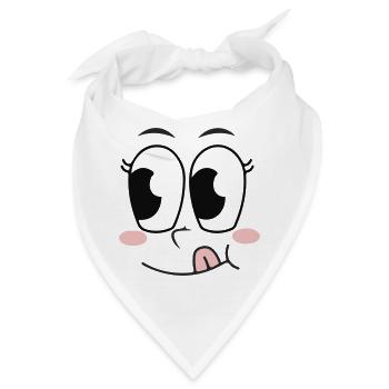 Gesicht - Bandana - Weiß - Vorne