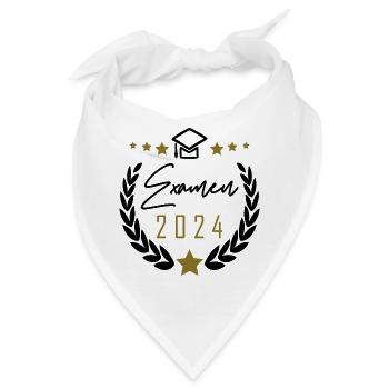 Examen 2024 bestanden - Bandana - Weiß - Vorne
