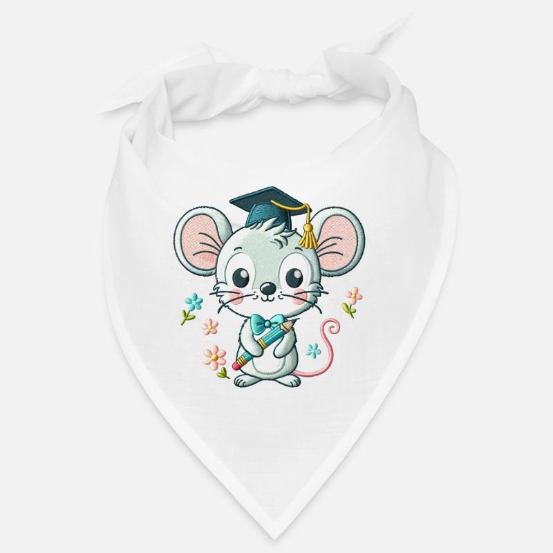 Souris Diplômée Astucieuse Bandana