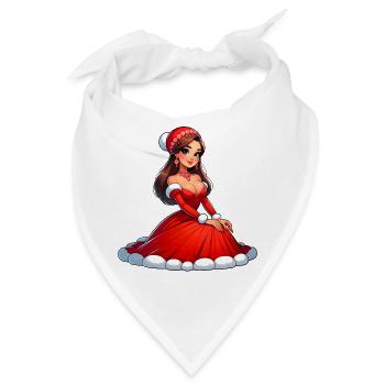 Ded Moroz Snegurotschka russischer Weihnachtsmann - Bandana - Weiß - Vorne