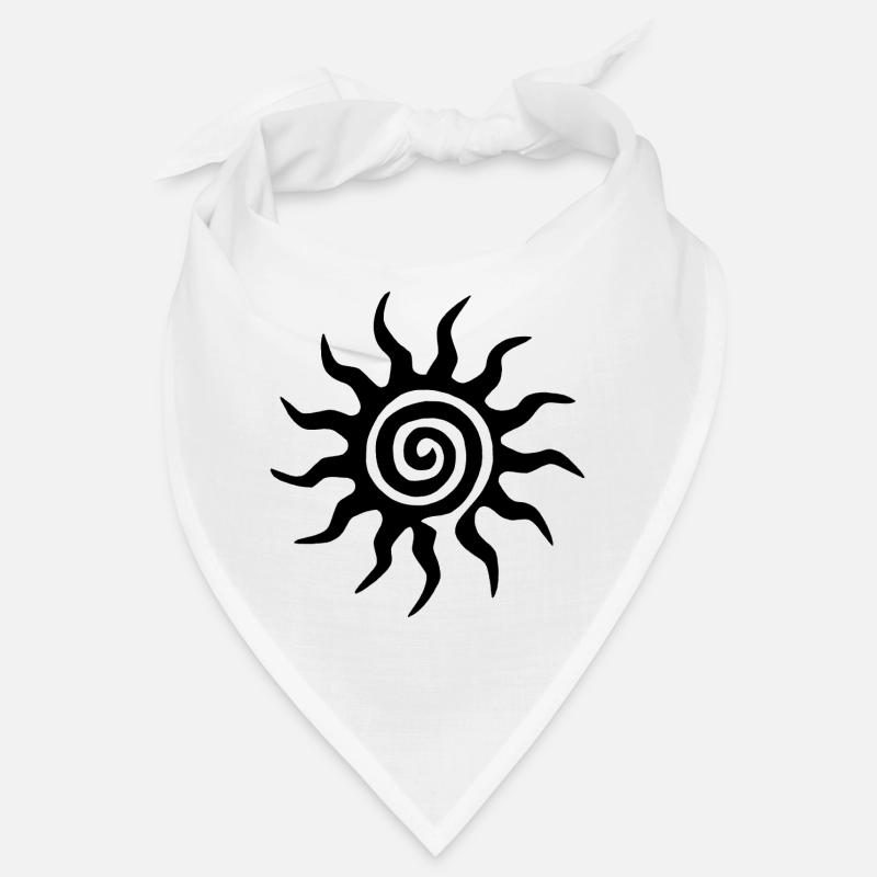 Spiral Black Sun Bandana