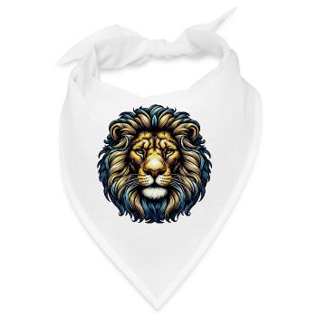 Löwe - Bandana - Weiß - Vorne
