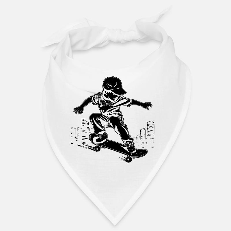Skateboarding Junge Bandana