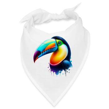 Tukan - Bandana - Weiß - Vorne