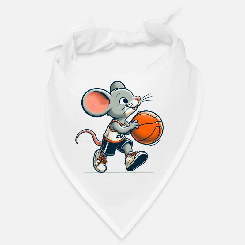 Souris mignonne de basketteur Bandana