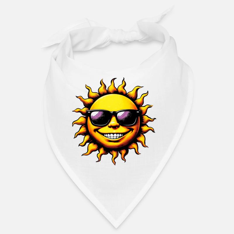 Sonne mit Sonnenbrille Bandana