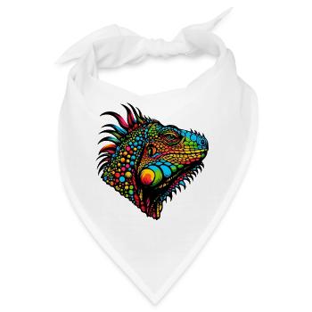 Leguan - Bandana - Weiß - Vorne