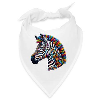Zebra - Bandana - Weiß - Vorne