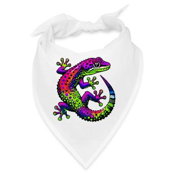 Gecko - Bandana - Weiß - Vorne