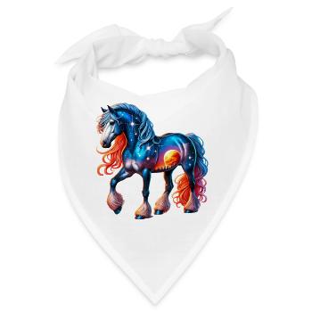 Pferd - Bandana - Weiß - Vorne