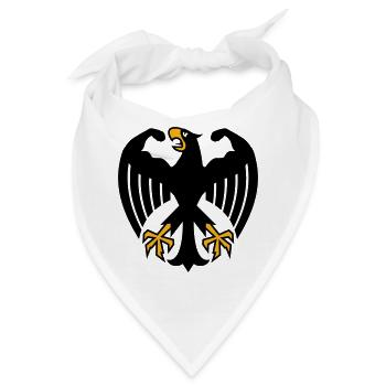 Deutscher Fitness Bundesadler mit Muskeln - Bandana - Weiß - Vorne
