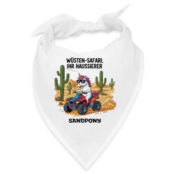 Wüsten-Einhorn - Bandana - Weiß - Vorne