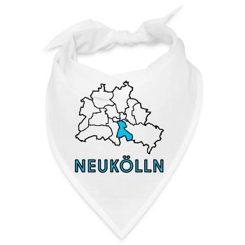 NEUKÖLLN, Stadtteil von Berlin - Bandana - Weiß - Vorne