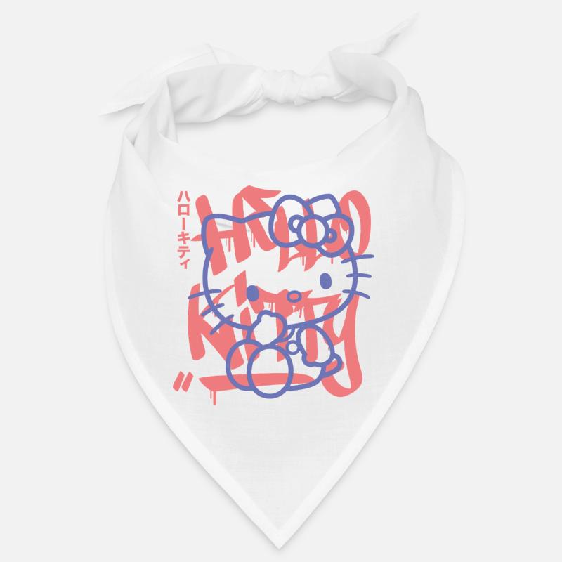 Hello Kitty With Graffiti Style Lettering Bandana