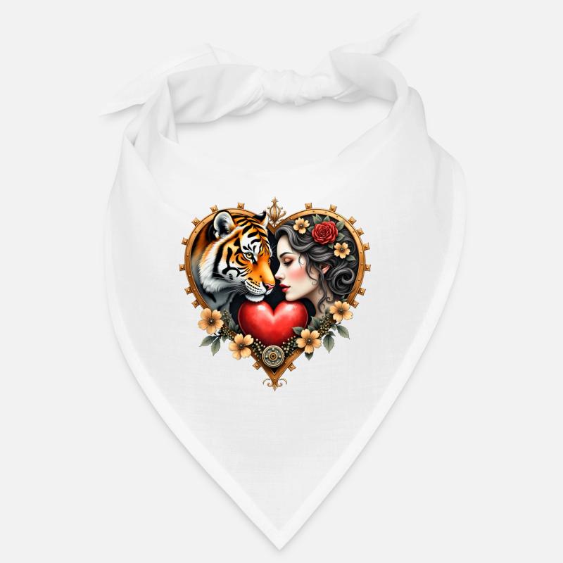 Dschungel Herz & Liebe Tattoo Bandana