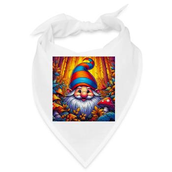 Gnom - Bandana - Weiß - Vorne