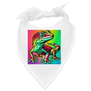 Gecko - Bandana - Weiß - Vorne