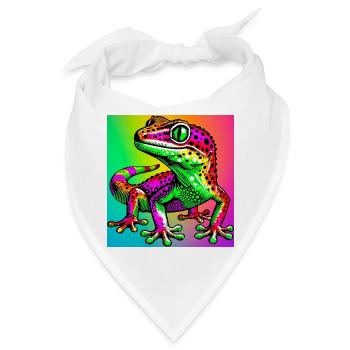 Gecko - Bandana - Weiß - Vorne