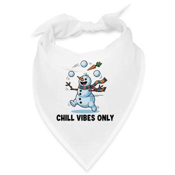 Frosty Jongleur: Chillige Vibes - Bandana - Weiß - Vorne