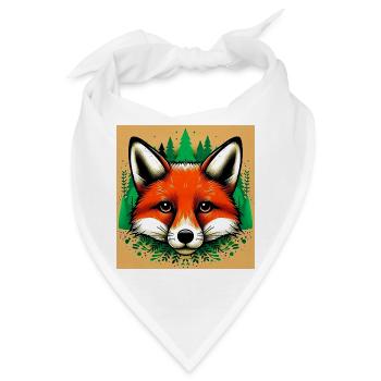 Fuchs - Bandana - Weiß - Vorne