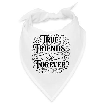 Treue Freunde Faustschlag - Bandana - Weiß - Vorne