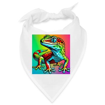 Gecko - Bandana - Weiß - Vorne