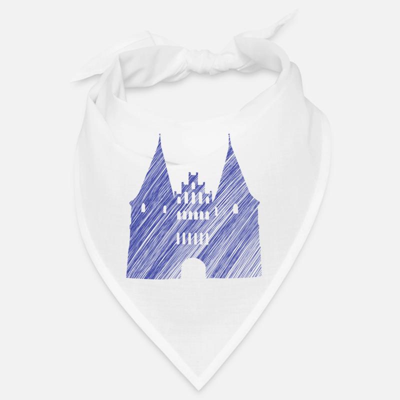 Lübeck Landmark Blue | Scribble Look Bandana