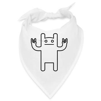 Monster Rock – Festival Comic Kawaii - Bandana - Weiß - Vorne