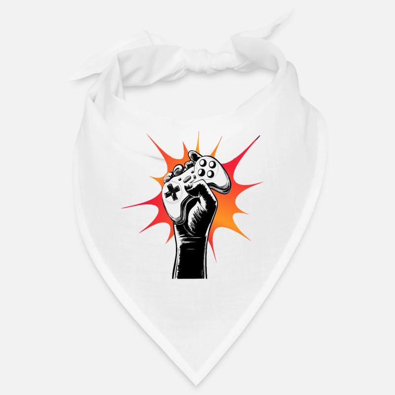 Gamer Power Controller Motiv - Bandana - Weiß