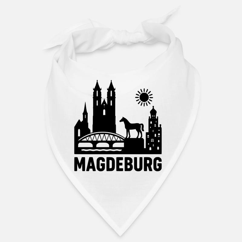 Silhouette de Magdebourg Bandana