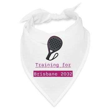 Padel Training Brisbane 2032 - Bandana - Weiß - Vorne