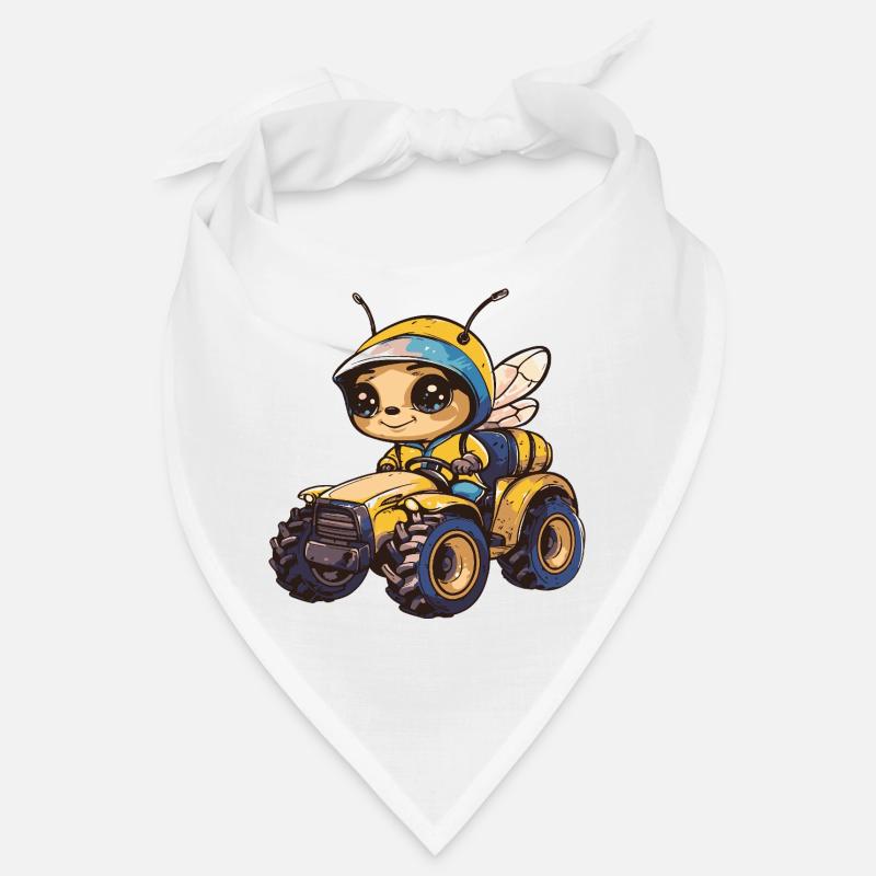 Bee Tractor Farmer Bandana