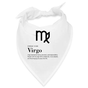 Virgo - Zodiac sign - Bandana - Weiß - Vorne